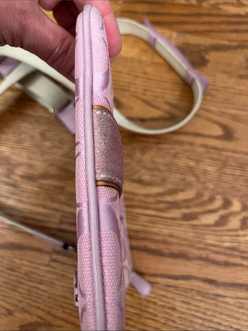 Coach Pink Signature Small Crossbody Bag - Picture 4 of 9